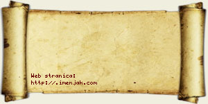 Trnjina Rakovac vizit kartica